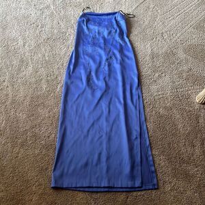Rampage strapless beaded periwinkle prom / formal dress - worn once - size 7